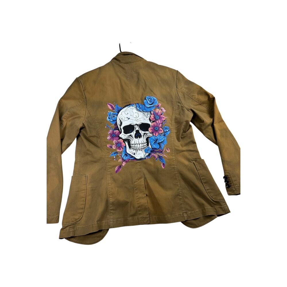 Goodfellow & Co. Upcycled Floral Skull Blazer – Women’s Small – OOAK - Picture 7 of 11